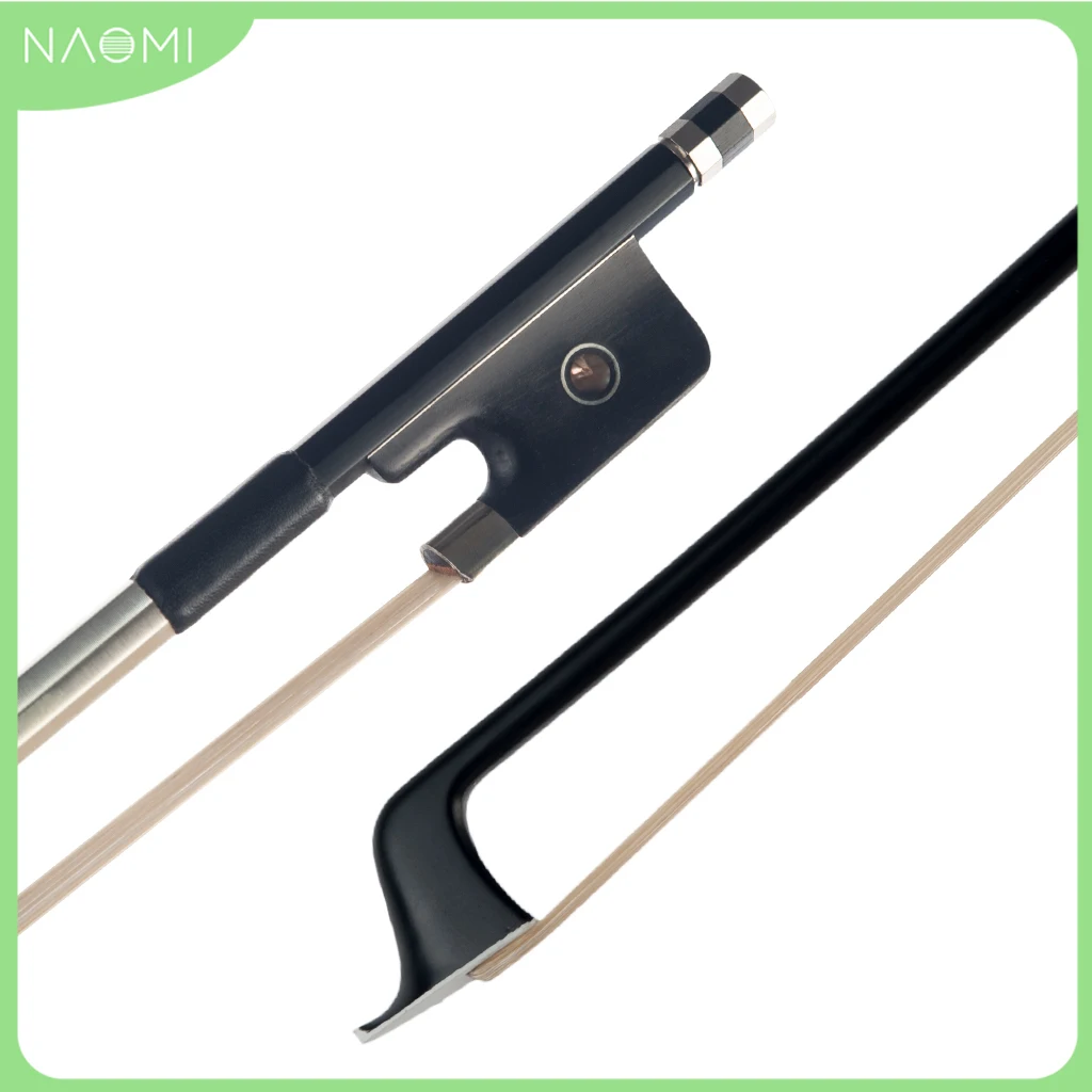 Смычок для виолончели NAOMI Advanced, углеродное волокно, 4/4 конского волоса, 3/4 1/2, Размер 1, 8