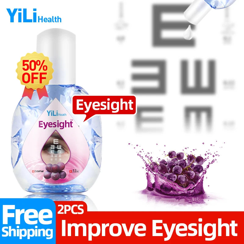 

Eyesight Improvement Eye Drops Improve Vision Blurred Vision Treatment Blueberry 12ml Medical Product