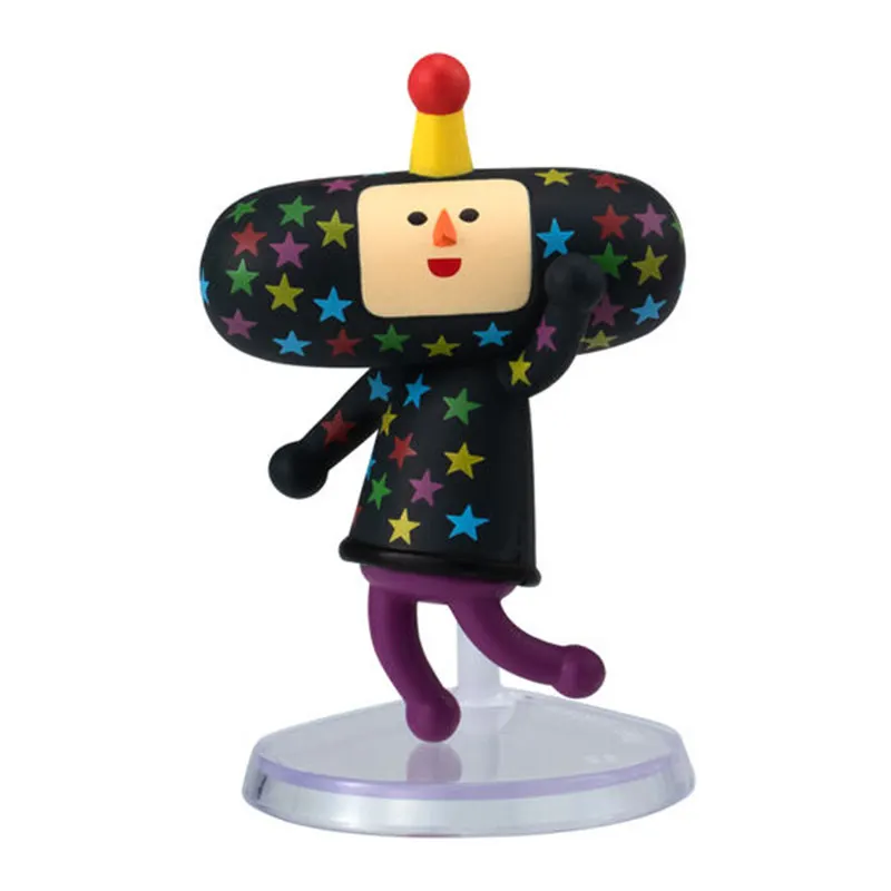 Фото Новая коллекционная мини-фигурка Bandai Katamari Damacy Narabundesu Vol.2 Cousins, 5 видов, 4-5 см, ПВХ, для декора стола, игрушка, подарок, в наличии №4