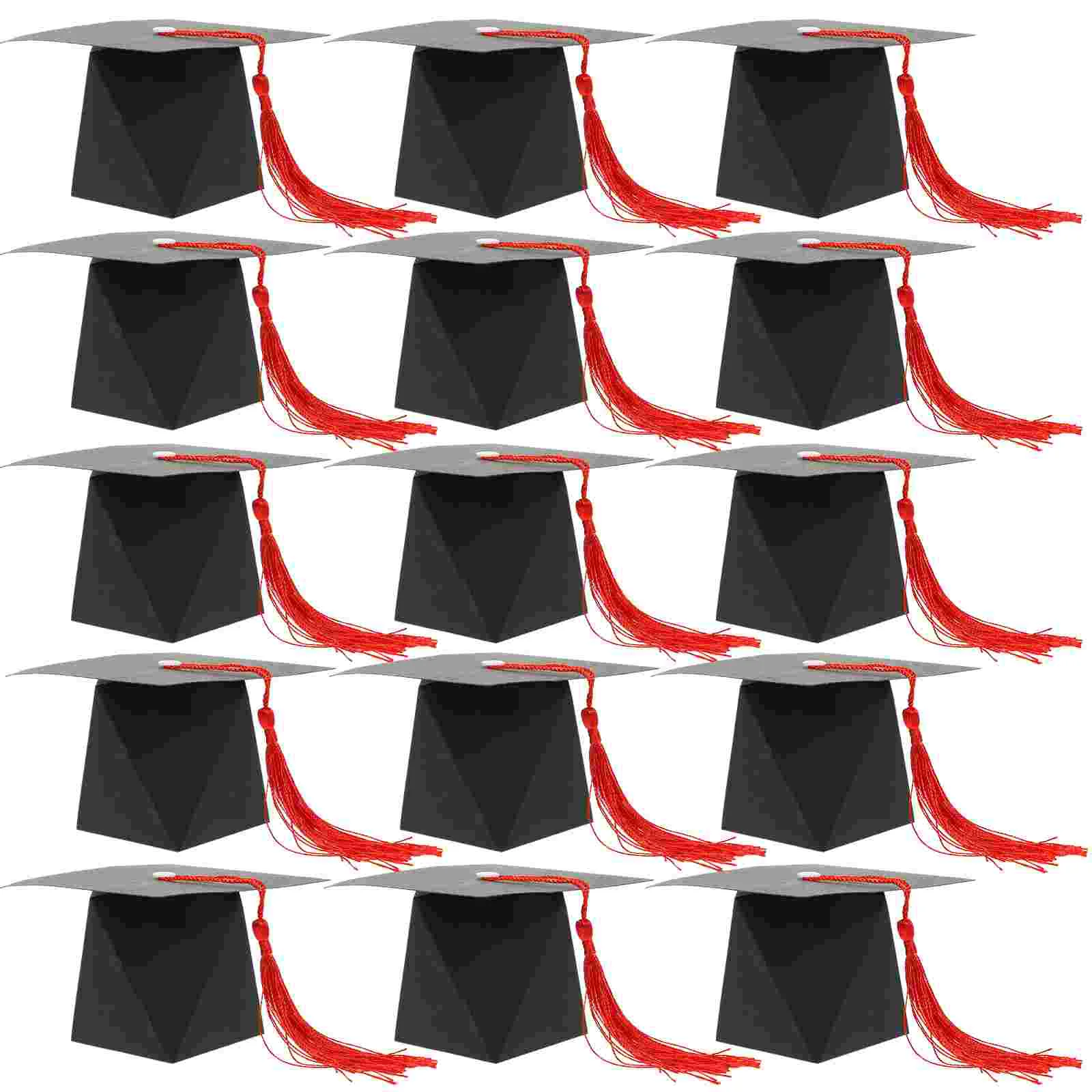 

50 Pcs Bachelor Hat Packing Box Candy Packaging Bulk Gift Boxes Supply Paper Case Sweets Container Grad Decor
