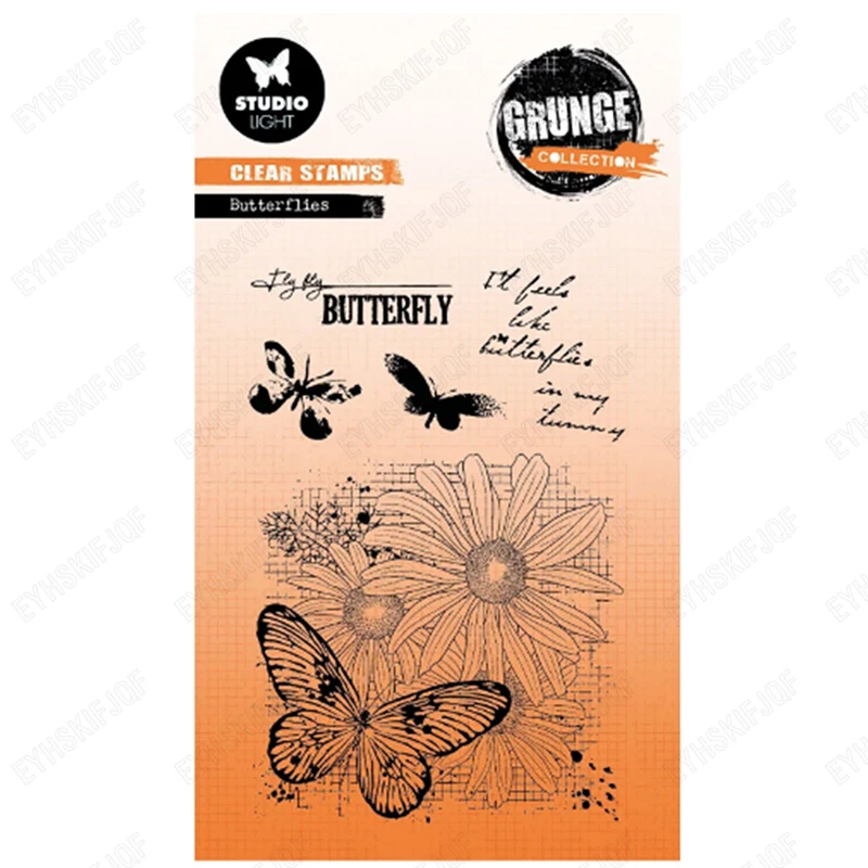 

Clear Stamps Butterflies for DIY Scrapbooking Crafts Dies Handicraft Cut Stencils Maker Photo Album Template Handmade Decoration