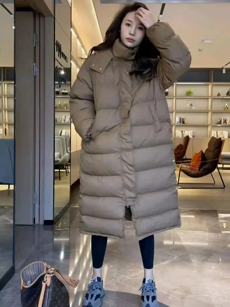 High Street Women Winter Duck Down Coat & Jacket Winter Outerwear Windbreaker with a Hood for Ladies Female Loose Casual Clothes