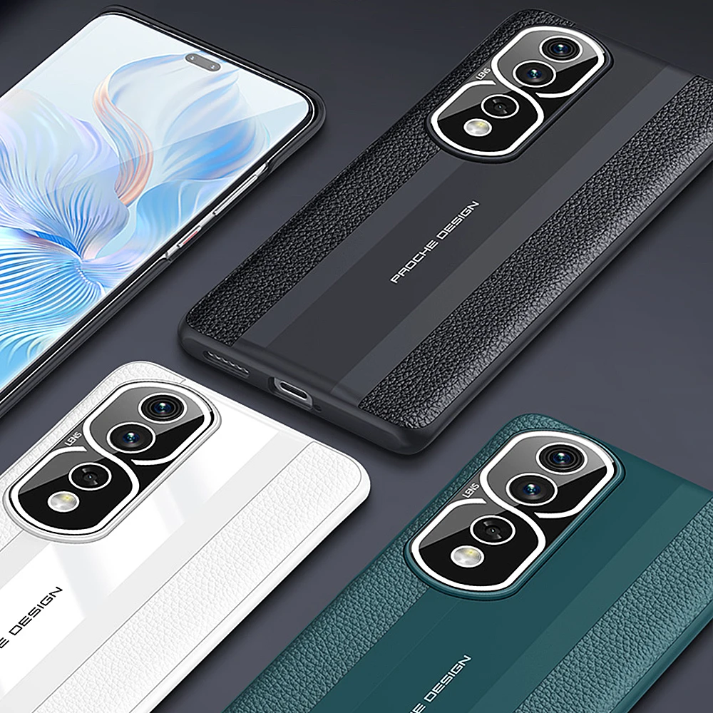 Чехол для телефона Honor 80 из натуральной кожи Pro роскошный защитный чехол 100% Huawei 70