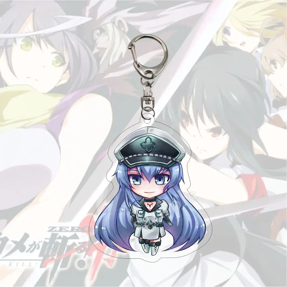 Двусторонний акриловый брелок с аниме Akame ga KILL Татсуми Леон мультяшная фигурка