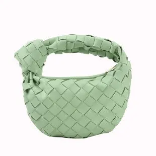 

Knitted Women Handbag PU Leather Woven HandBag Fashion Shoulder Bag Purse Woven Handmade Hobo Hand Clutch Underarm Women's Bag