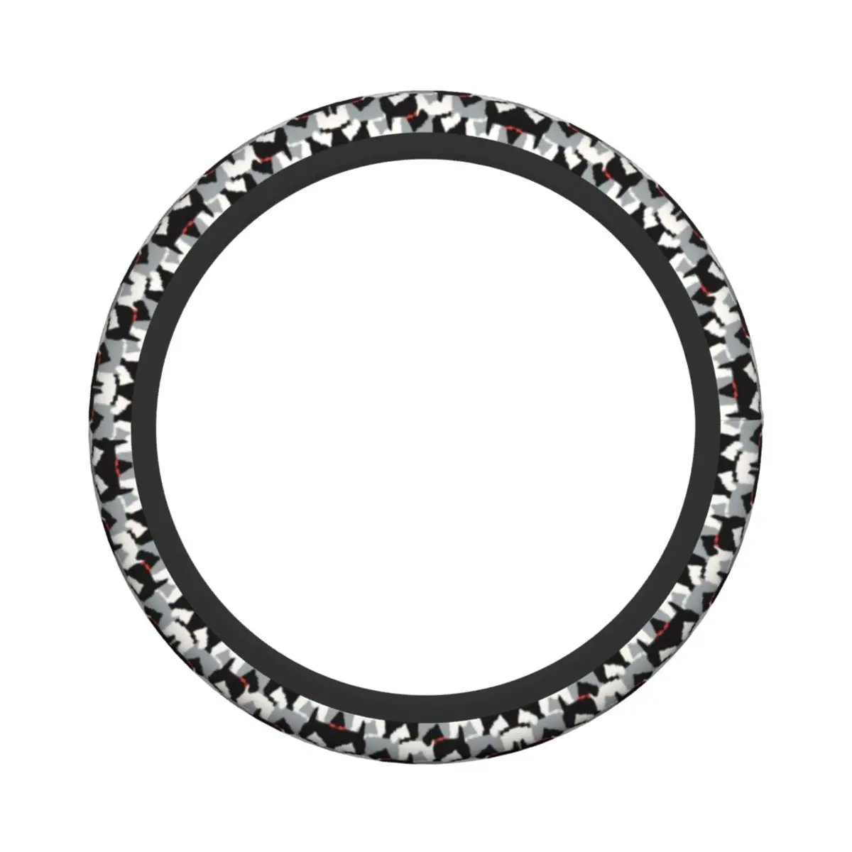 

Cartoons Dog Pattern Universal Steering Wheel Covers Anti-Slip Car Steering Wheel Wrap