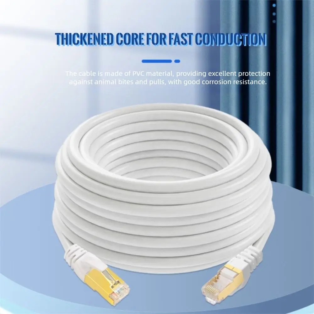 Фото Кабель Ethernet Cat6A длиной 5/10/15 м, скорость передачи 1 Гбит/с, интерфейс RJ-45, патч-кабель Cat.6A SFTP, стабильная передача, полоса пропускания 250 МГц. №5