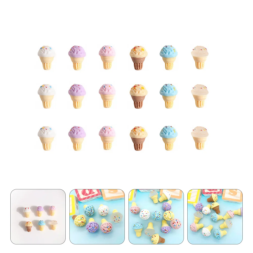 3 комплекта мороженого мини-игрушки аксессуары миниатюрный декор для торта