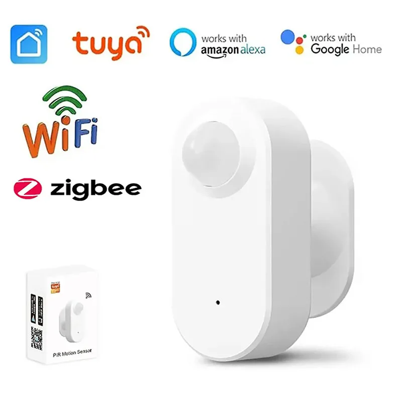

Smart Tuya Zigbee / Wifi Human Motion Presence Sensor App Remote Control PIR Detection For Smart Home Decor Security Alarm