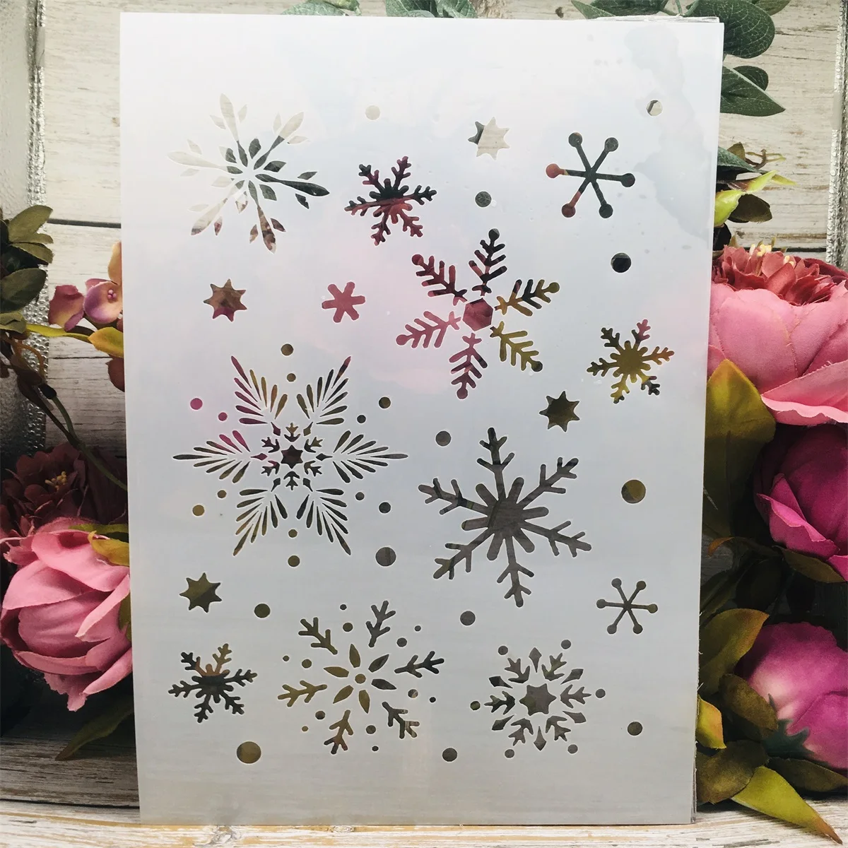 

Трафареты TIAMECH с текстурой снежинок 29*21 см