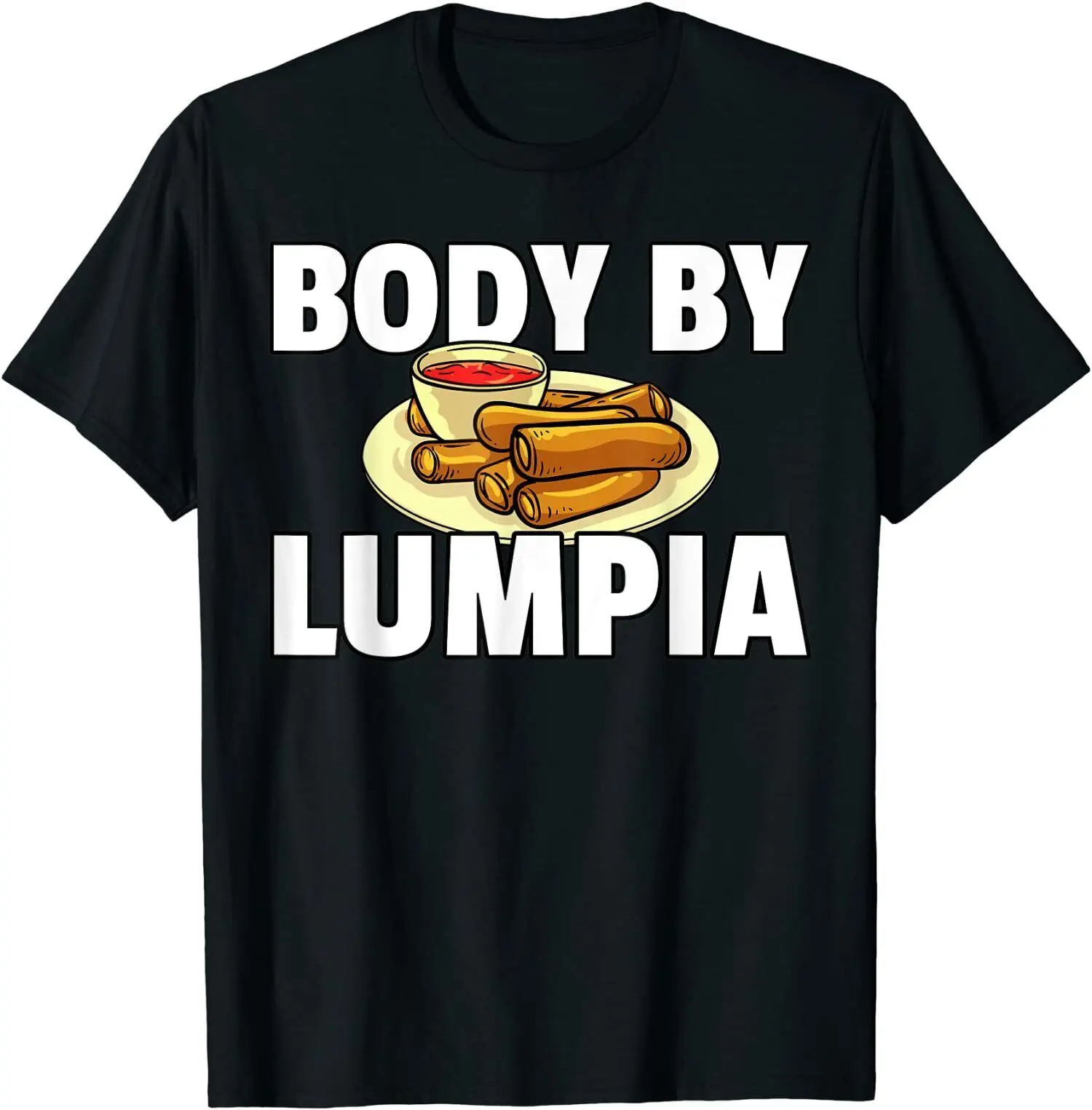 

Футболка Lumpia с круглым вырезом для мужчин и женщин, хлопковая тенниска премиум-класса, повседневная майка с коротким рукавом, Прямая постав...