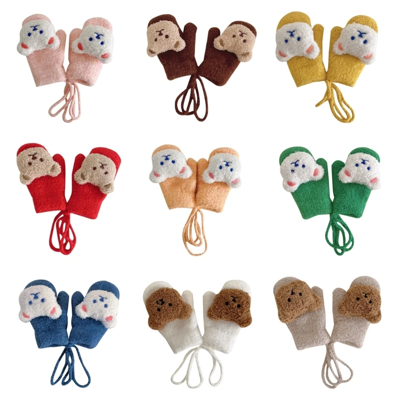 

Детские варежки, зимние перчатки, перчатки унисекс для мальчиков и девочек, универсальные варежки для мальчиков и девочек