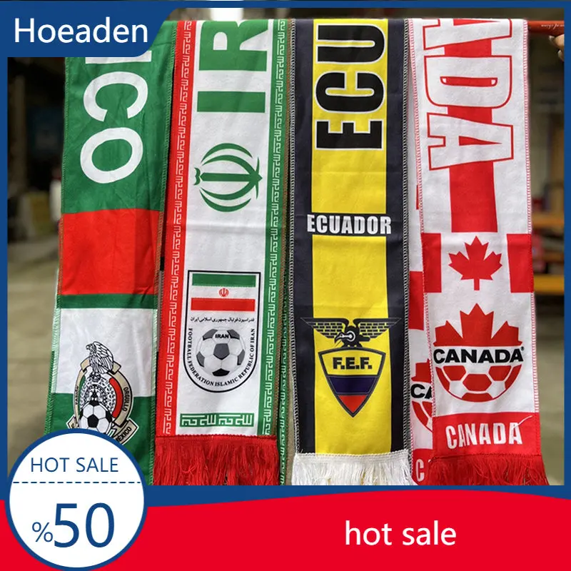 

145*18 cm Size Euro Season 2022-23 Maccabi Haifa FC VS PS FC Scarf for Fans Double-faced Knitted