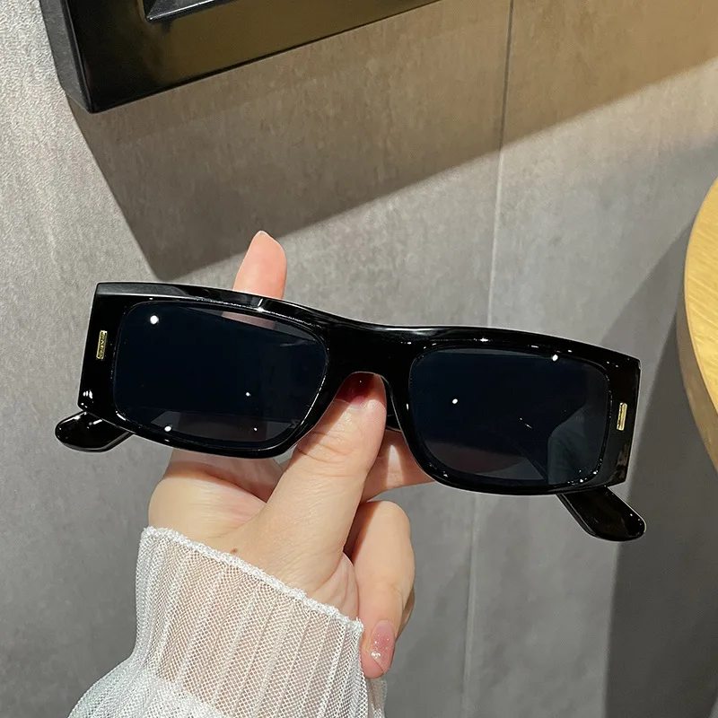 Прямоугольные солнцезащитные очки женские модные желеобразного цвета Мужские
