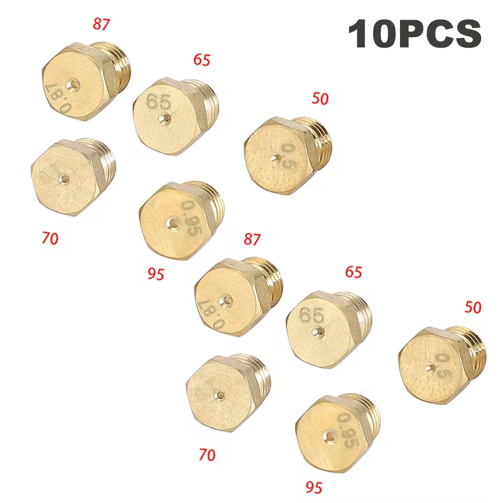 

5/10 шт. горелка, газовая варочная панель, комплекты для переоборудования сжиженного нефтяного газа, форсунки, форсунки для пропана для 50, 65, 70, 87 95, латунное сопло