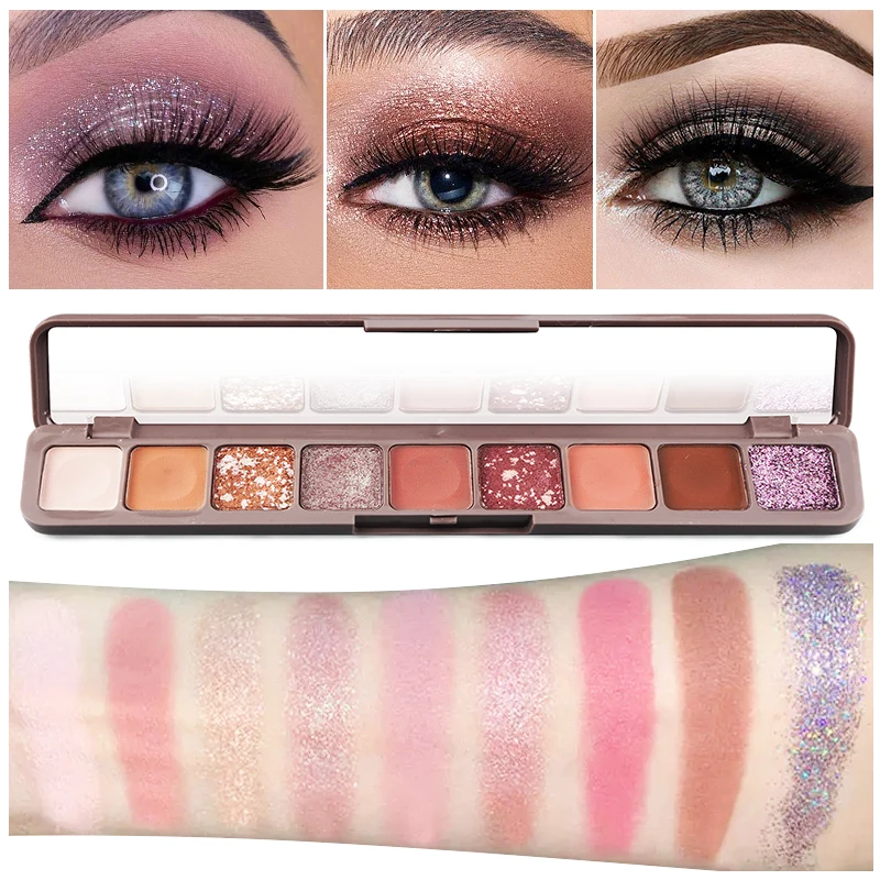 

9 Colors Fashion Eyeshadow Palette Matte Eyeshadow Waterproof and Long Lasting Glitter Eye Shadow Makeup Cosmetics For Women