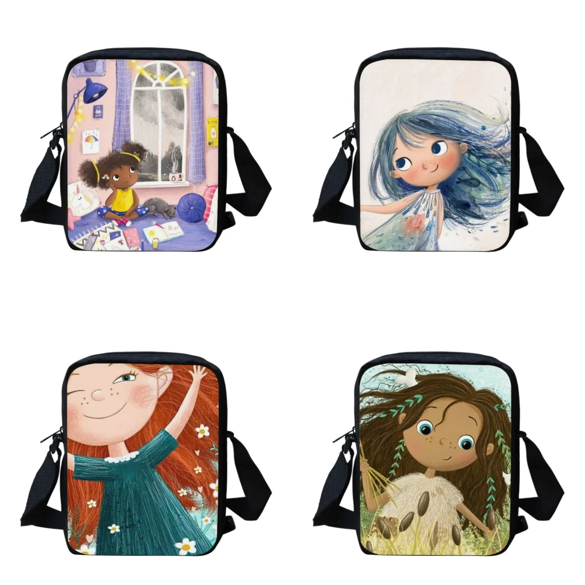 

Crossbody Bag for Women Book Girls Design Casual Fashion Messenger Bags Teenagers Travel Portable Bookbags Bolsas Femininas