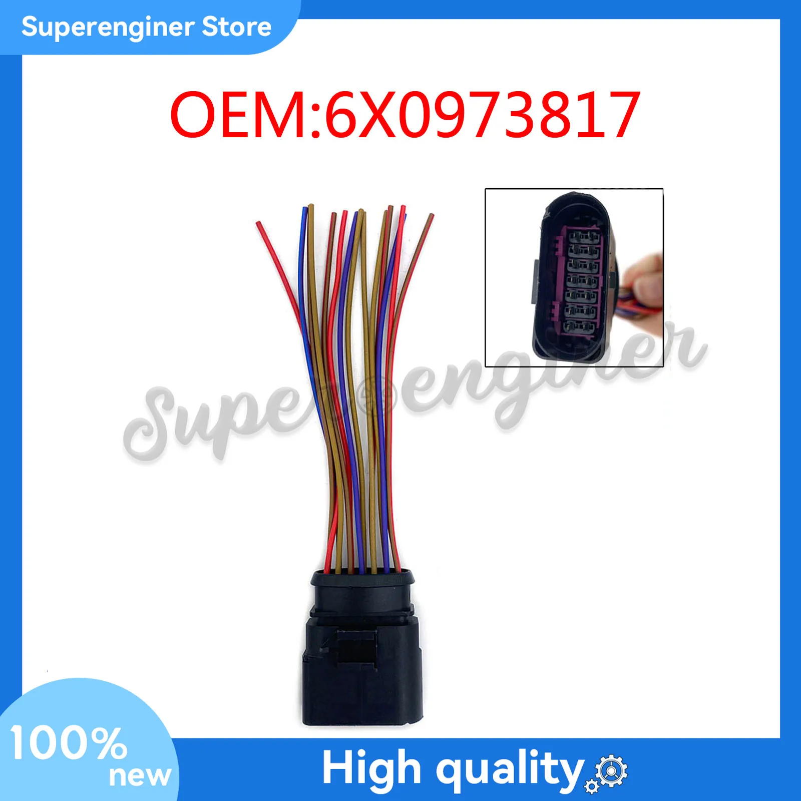 14 контактный разъем штекер жгут проводов для VW AUDI Skoda Seat 6X0973817 новинка