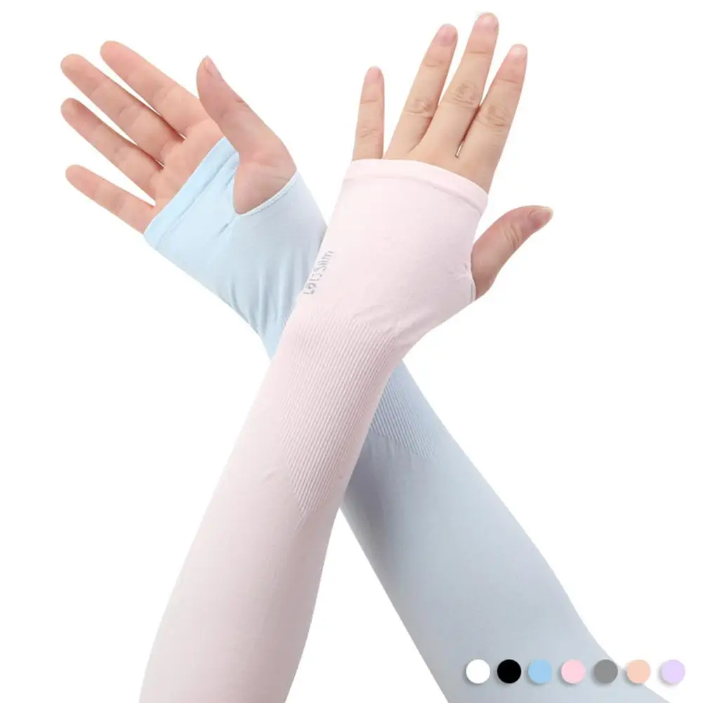 1 Pairs iIce Sleeve Sunscreen Arm Sleeves Arm Guard Ice Silk Covers Oversleeve UV Protection Cycling and Driving Thin Men 2 1 Pairs iIce Sleeve Sunscreen Arm Sleeves Arm Guard Ice Silk Covers Oversleeve UV Protection Cycling and Driving Thin Men 2