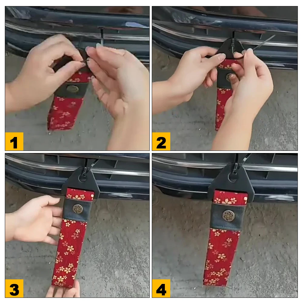 Буксировочный ремень модификация автомобиля спортивный Koi красный для древнего