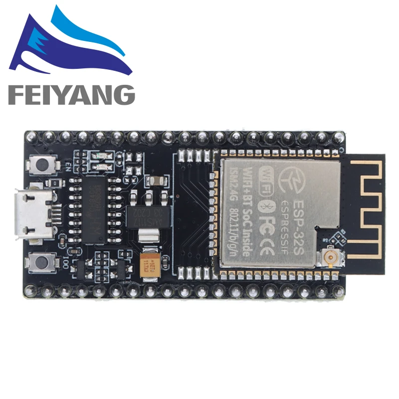 ESP-32S для разработчиков ESP32/NodeMCU-32S ESP32-WROOM CH340 MICRO USB Wi-Fi Bluetooth сверхнизкое