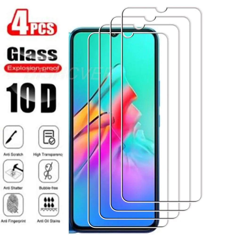 

4Pcs Tempered Glass FOR Infinix Smart 5 Global 6.6" 2020 Smart5 X657C X657 Screen Protector Protective Glass Film 9H