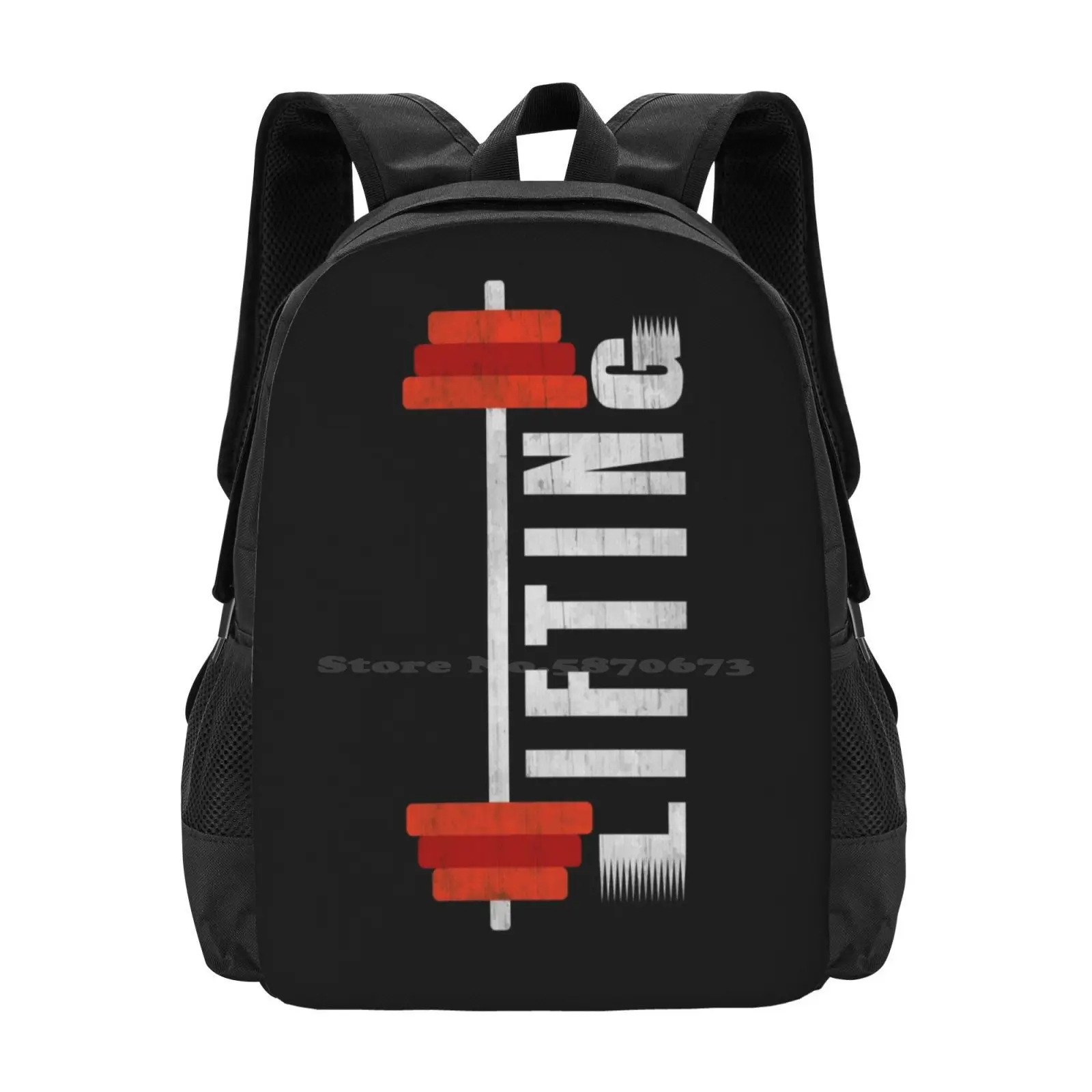 

Lifting Weights Power Lifting Fitness Workout New Arrivals Unisex Bags Student Bag Backpack Lifting Weight Lifting Sthisrts Gym
