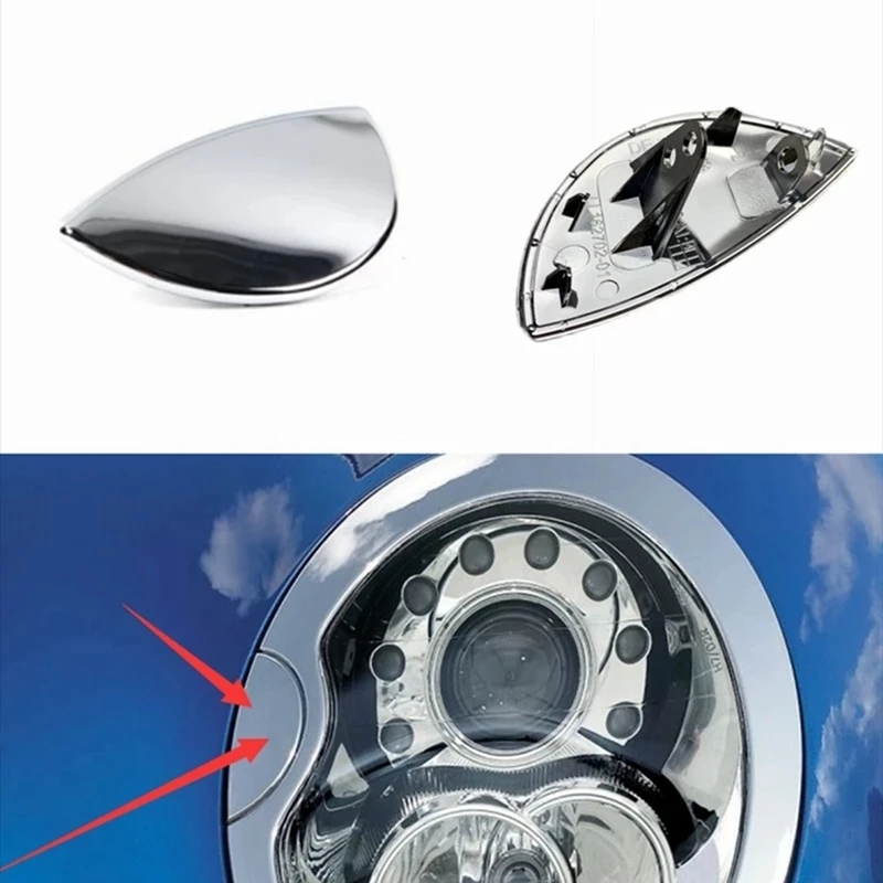 

Автомобильный передний бампер, Омыватель фар, хромированная крышка для BMW Mini Cooper Clubman Countryman R55 R56 R57 R58 R59 R60 R61