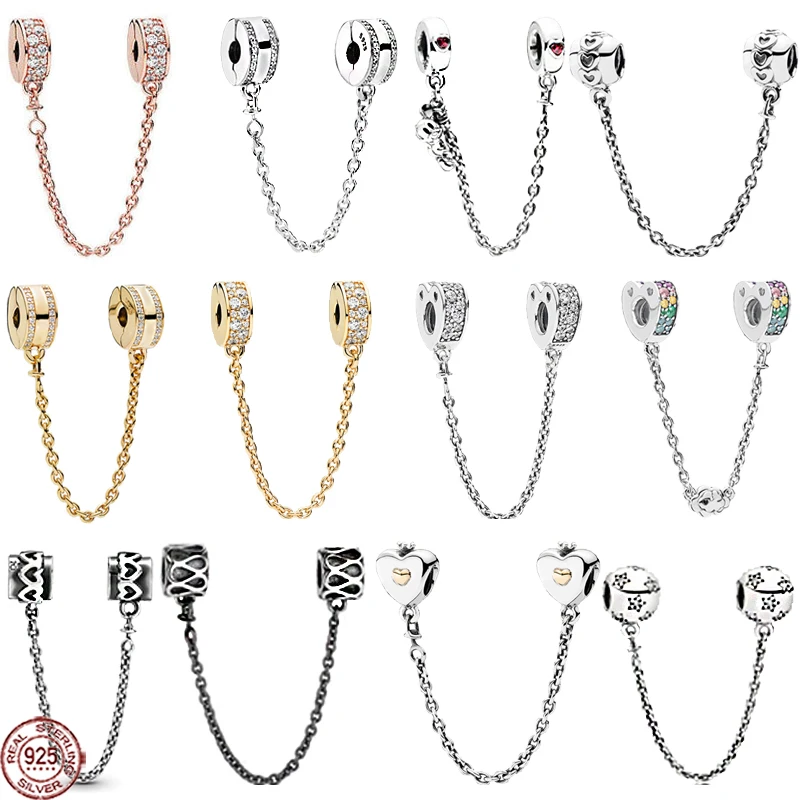 

Лидер продаж, Классическая Ослепительная цепочка из стерлингового серебра 925 пробы, подвеска с оригинальным браслетом Pandora, самодельные женские ювелирные изделия, подарок