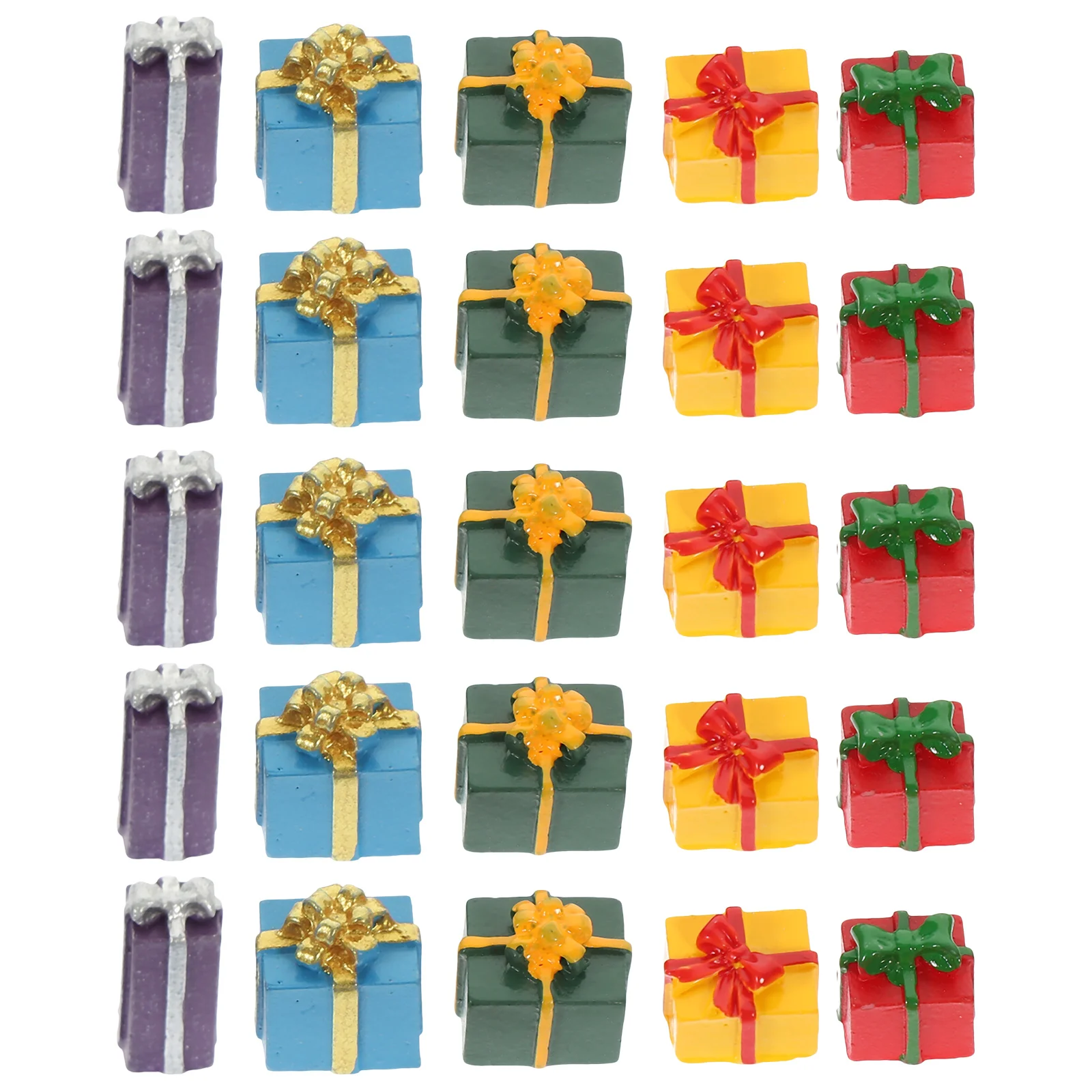 

25pcs Miniature Gift Box Model House Mini Gift Box Decoration Funny Small Gift Box