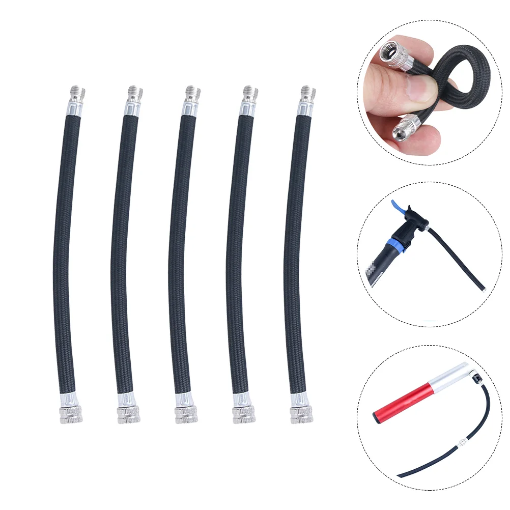 

5 Pcs Beauty Mouth Extension Tube Tire Pump Hose Inflator Replacement Hoses Air Tires Bike Inflatable