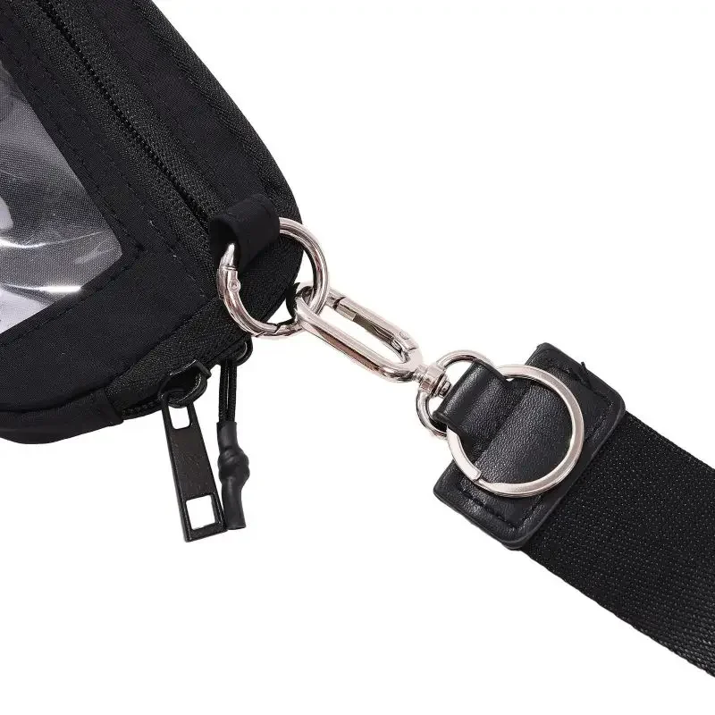 Нейлоновый кошелек на молнии с ремешком простая сумка для денег губной помады