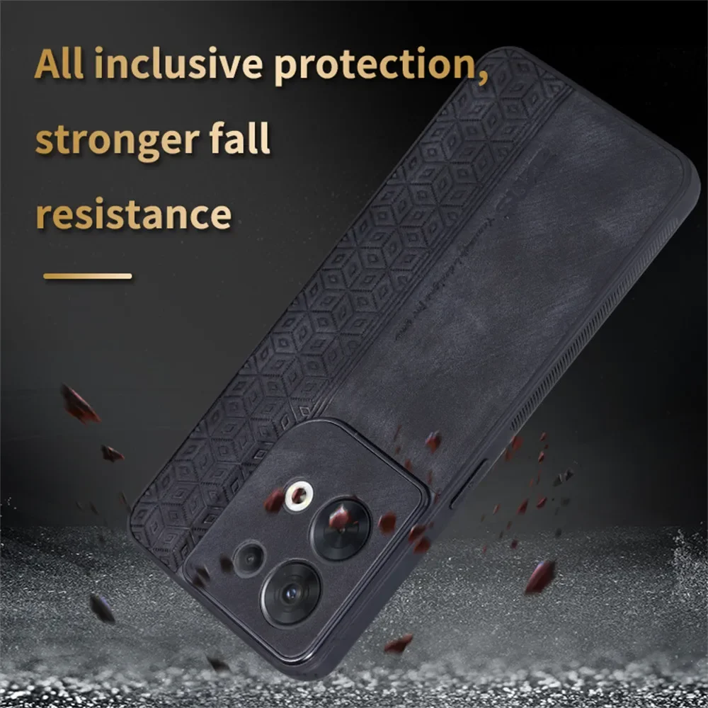 Для Oppo Reno 7z 8 Lite 10 Pro 8T A77 A98 A58 A78 4G F23 F21S 5G Find X5 задняя крышка противоударный чехол для