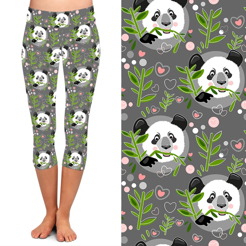 Брюки-Капри женские летние эластичные с высокой талией до середины икры