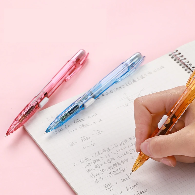 Фото Японский механический карандаш Pentel PD105T с боковым нажатием, разноцветные, 0,5 мм, высокое значение, меньше свинца, детские карандаши, papeterie kawaii №5