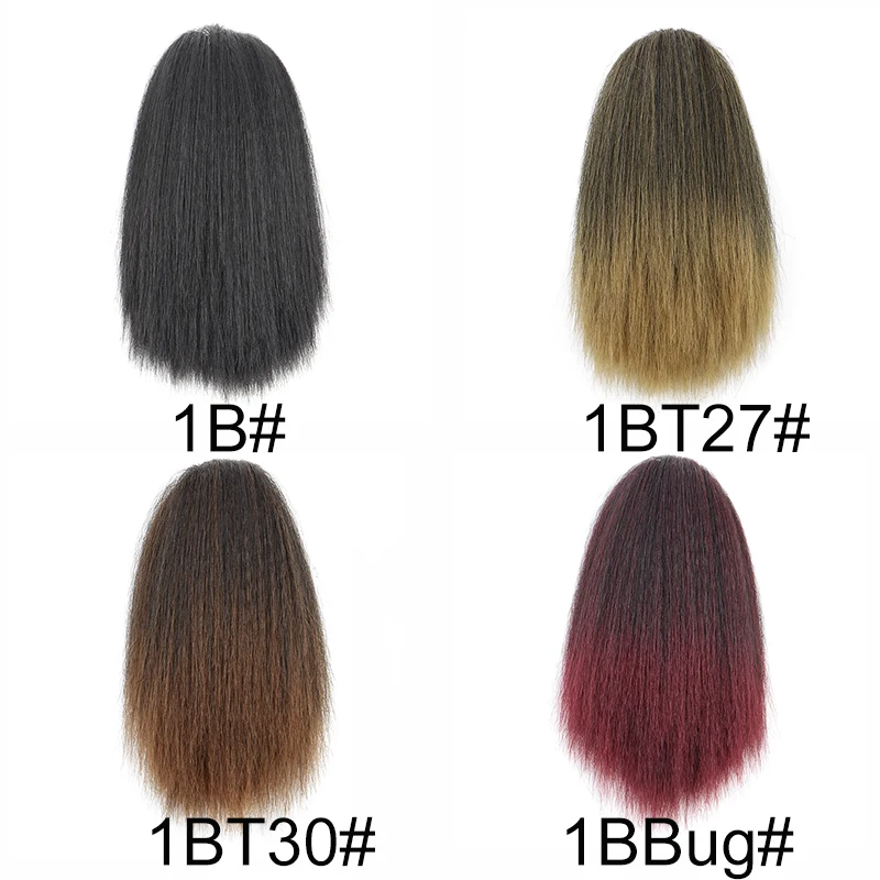 10-дюймовые Синтетические Кудрявые Прямые Волосы Для Наращивания Хвост С