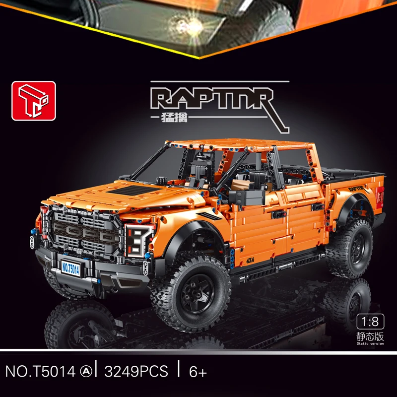 

Technical Car T5014 F-150 Raptors Bricks Building Blocks SUV Pick-Up Truck Toys For Children Gift Sets Assembling Models Moc