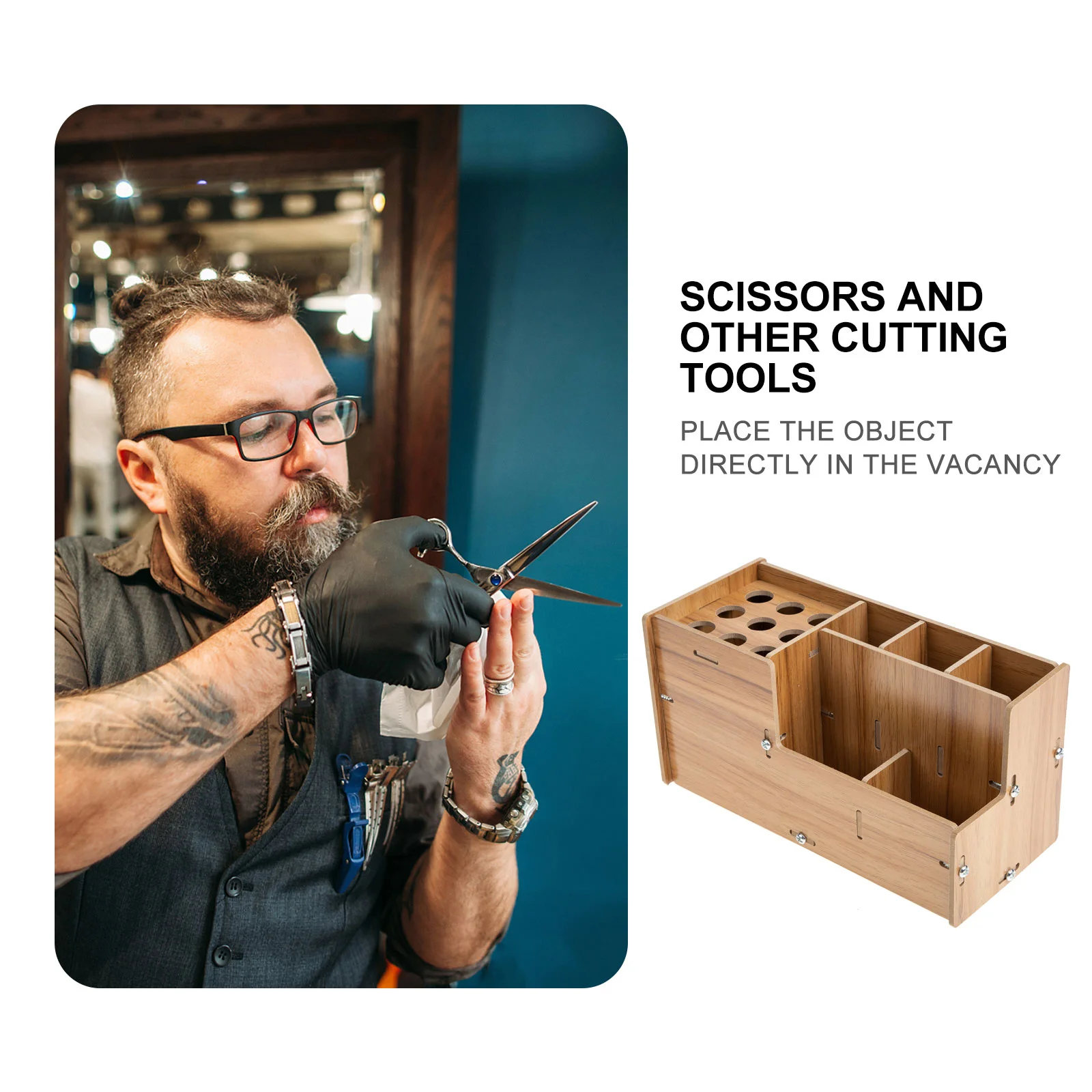 Парикмахерские ножницы Подставка для хранения гребня чехол парикмахерский ящик