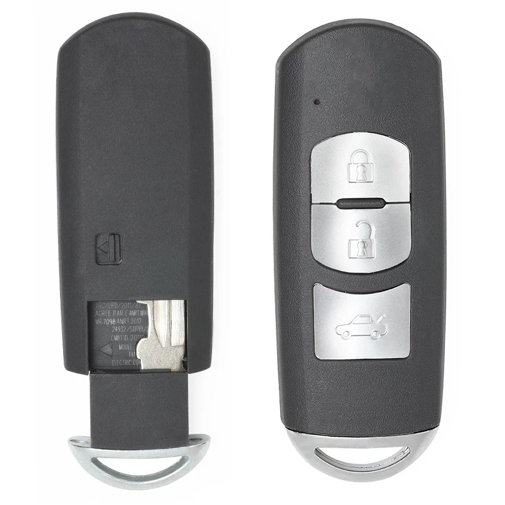 KEYECU 2/3 кнопки SKE13E-01 SKE13E-02 для Mazda CX-3 CX-5 3 6 Axela Atenza Sedan Sport Smart 433 МГц ID49 чип