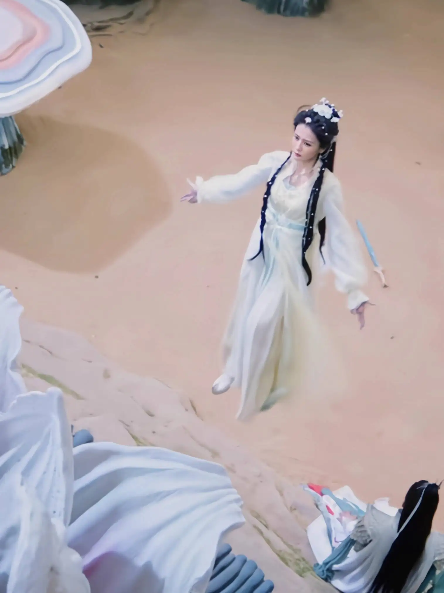 Фото Реплика Gu Yuelou Chang Yue Jin Ming тот же стиль Hanfu белый олень украшение Sangjiu тот же стиль периферийные струящиеся большие юбки №4