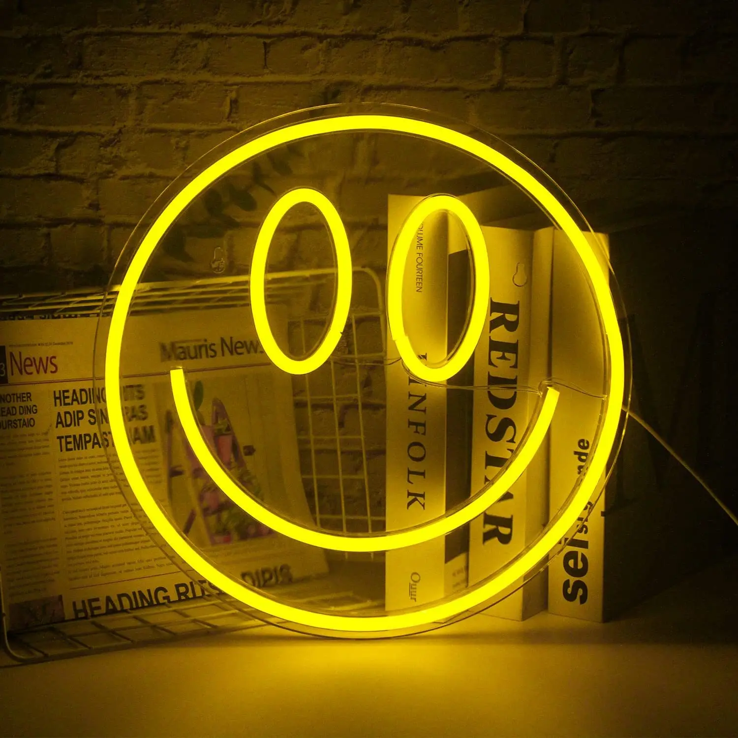 

Smile Face Neon Sign Led Neon Light Wall Decor Smiley Face Signs USB Powered Neon Signs Bedroom Kids Room Wedding Decoration