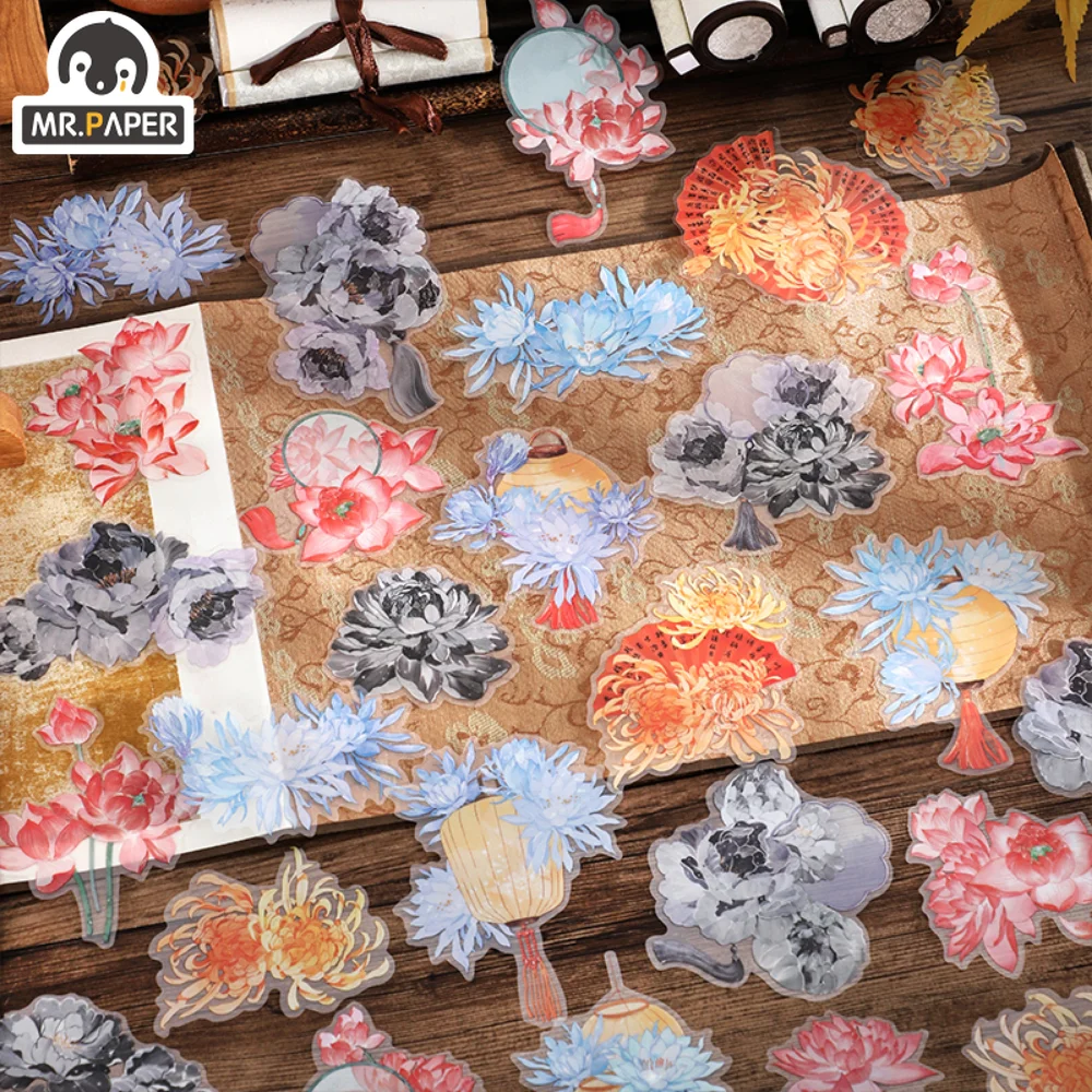 

Mr. Paper винтажные водонепроницаемые наклейки для домашних животных с цветочным рисунком