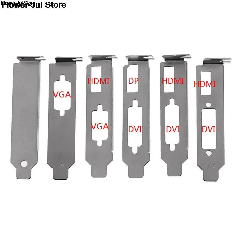

Низкопрофильный кронштейн адаптер DVI DP VGA перегородка порт для половины высоты полная высота графическая видеокарта набор