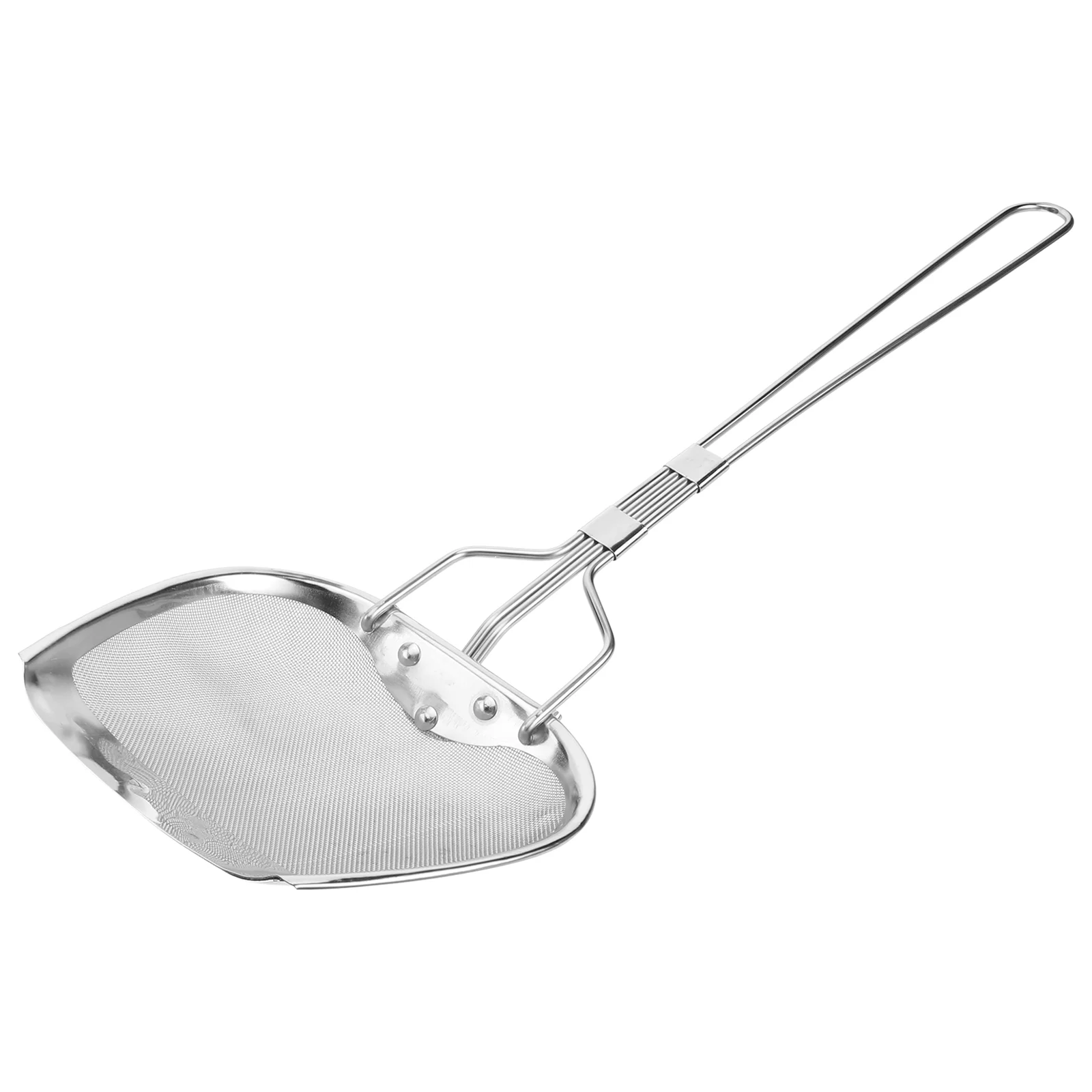 

Fine Mesh Strainer with Handle Stainless Steel Skimmer Egg Filter Flour Sieve Colander Slotted Spoon Strainer Ladle for Hot Pot