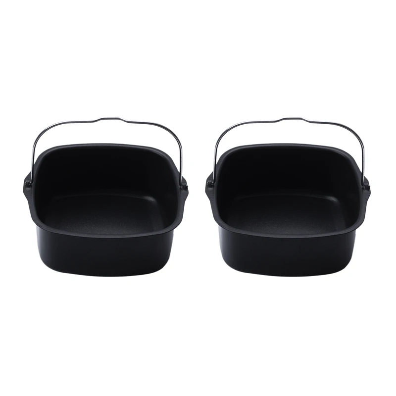 

Top Sale 2X Air Fryer Electric Fryer Accessory Non-Stick Baking Dish Roasting Tin Tray For Hd9232 Hd9233 Hd9220 Hd9627