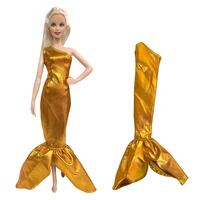 nk official 1 pcs fashion clothes handmade dolls mermaid tail dress party skirt gown skirt for barbie doll accessories baby toy