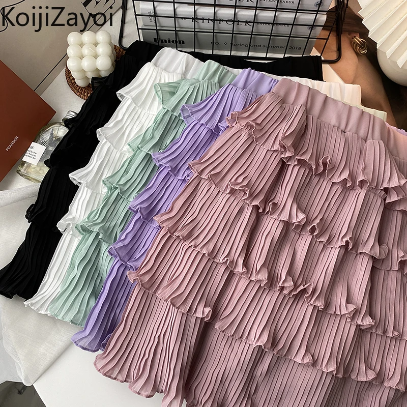 

Женская мини-юбка с завышенной талией, с эластичным поясом