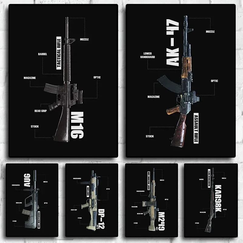 Современный стиль печать на холсте всемирно известная игра для стрельбы