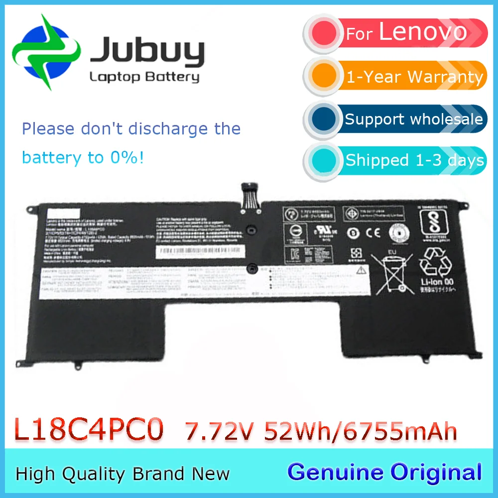 L18C4PC0 7 72 В 52 Втч оригинальный аккумулятор для ноутбука Lenovo YOGA S940 Ideapad S940-14IIL S940-14IWL