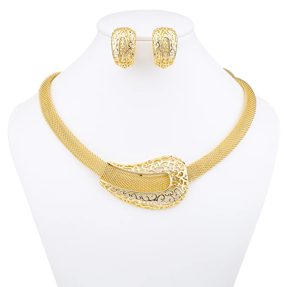 

Африканские ювелирные изделия, женское ожерелье, серьги в комплекте, свадебные аксессуары, новогодний и Рождественский подарок